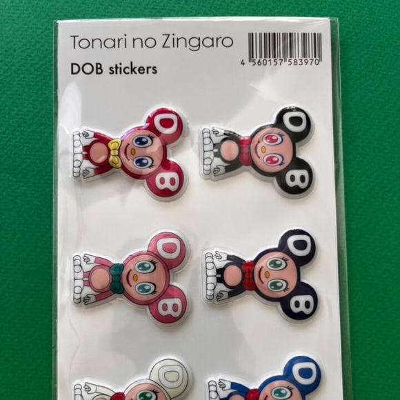 TAKASHI MURAKAMI 2023 Tonari no Zingaro Puffy Stickers - Murakami:Monsterized - Picture 2 of 2